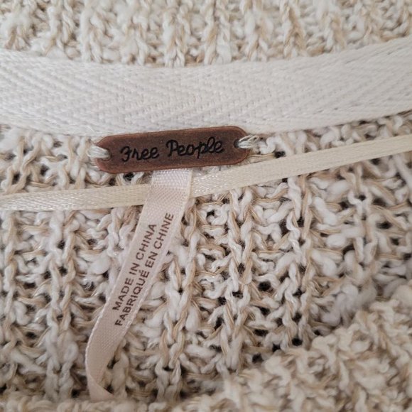 Free People Electric City Ivory/Tan Sweater - Picture 4 of 6
